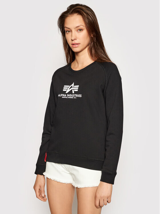 

Толстовка обычного кроя Alpha Industries, черный