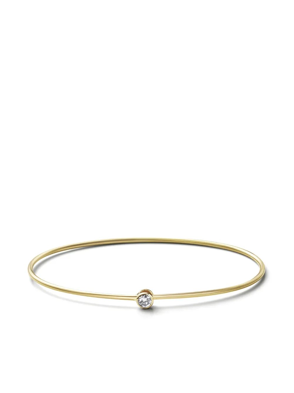 

Браслет-бэнгл One Stone Hoop из желтого золота с бриллиантами Shihara, золотой