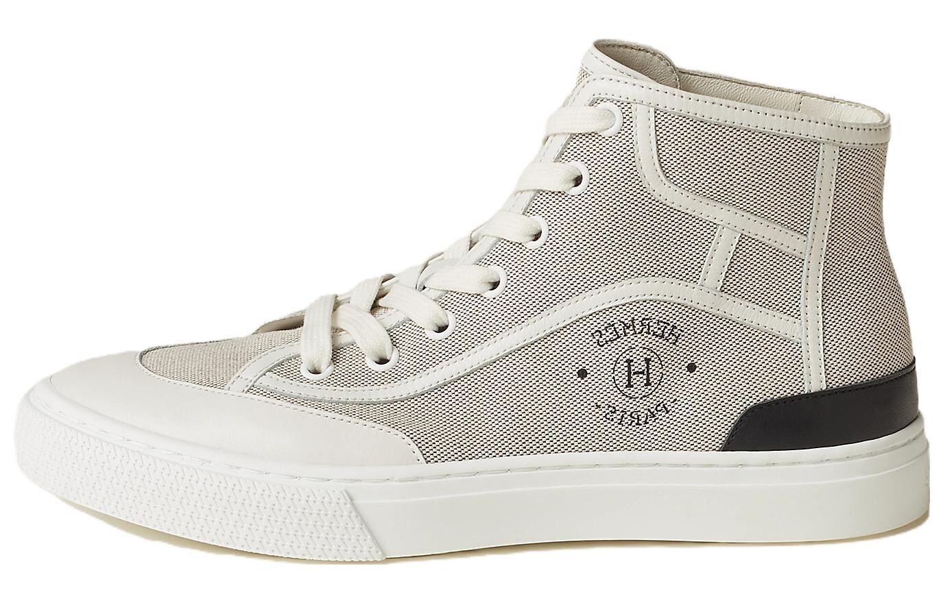 Кроссовки женские высокие Hermès, серый / белый