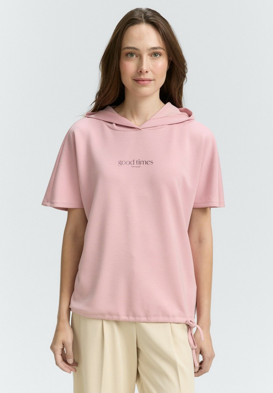 

Футболка TOM TAILOR MIT KAPUZE, Morning Pink/Light Pink, Розовый, Футболка TOM TAILOR MIT KAPUZE, Morning Pink/Light Pink