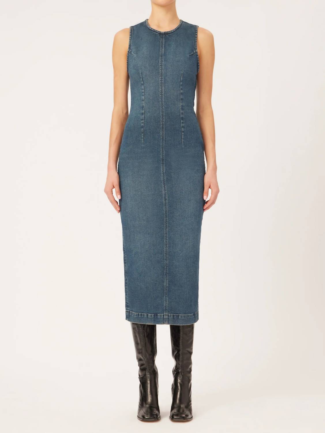 

Джинсовое платье Esme из выцветшего денима DL1961 - Women's, цвет faded denim wash