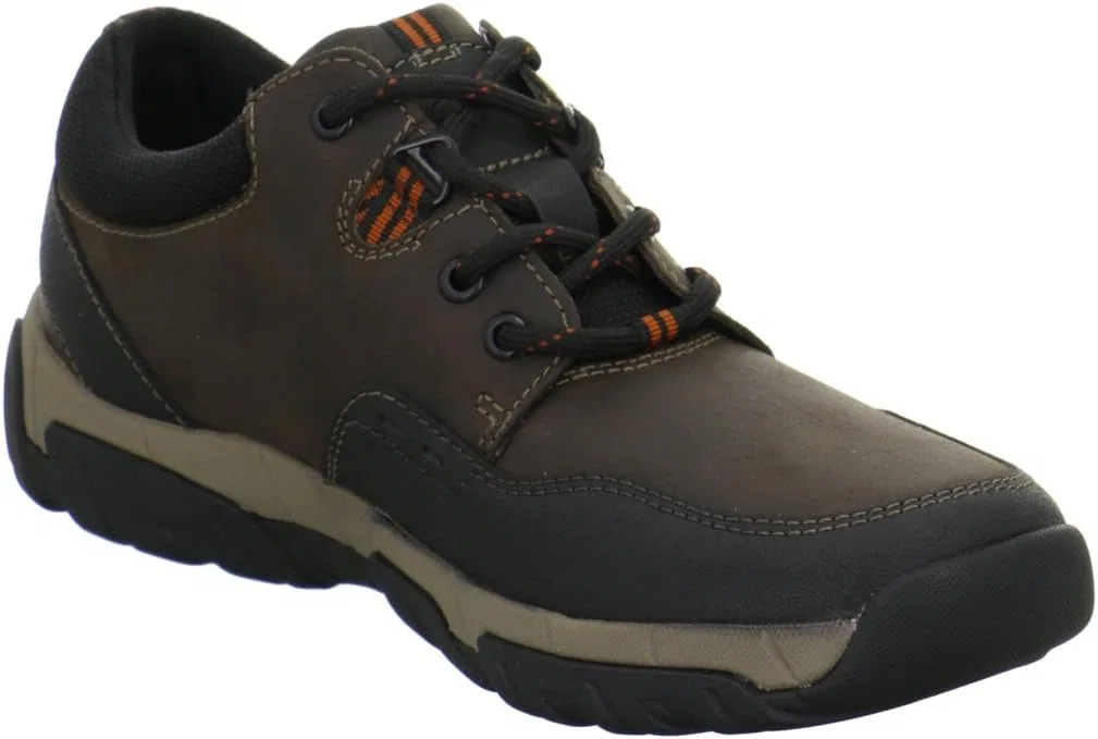 Мужские кроссовки Clarks Walbeck Edge, Brown Leather — фото 2