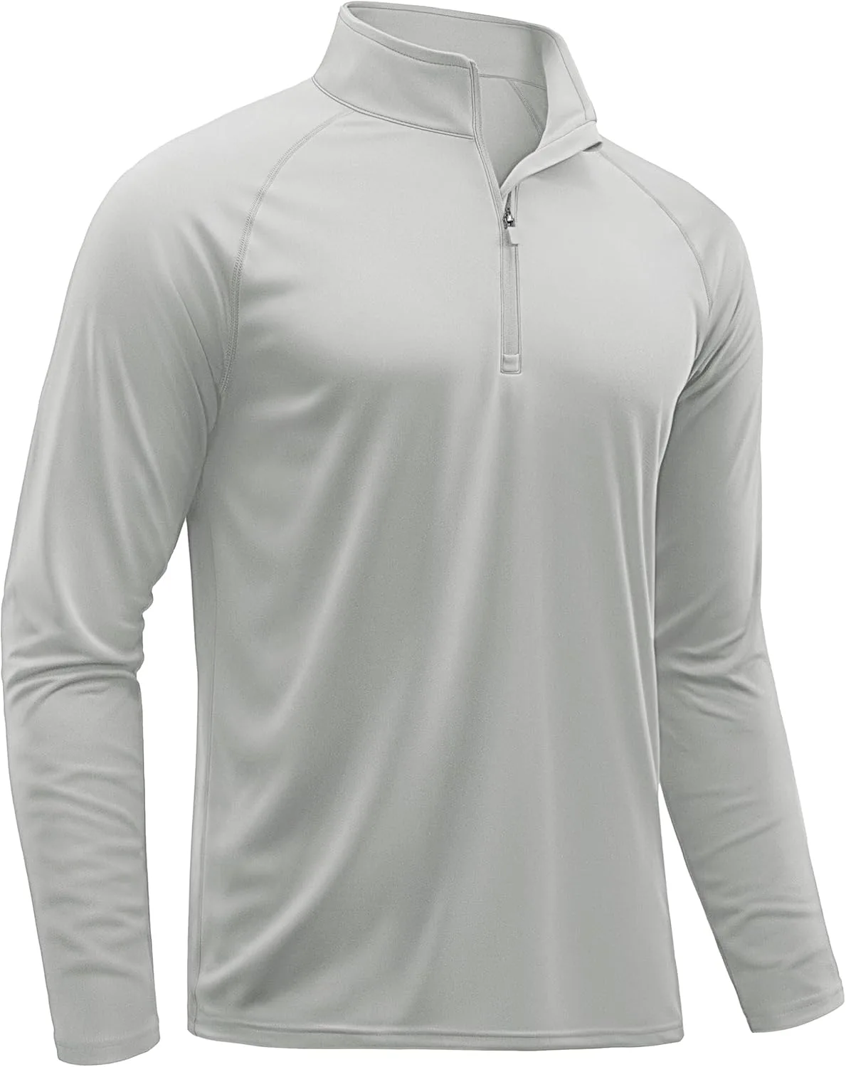 

Tacvasen мужская футболка с длинным рукавом и молнией 1/4, UPF 50+, для бега