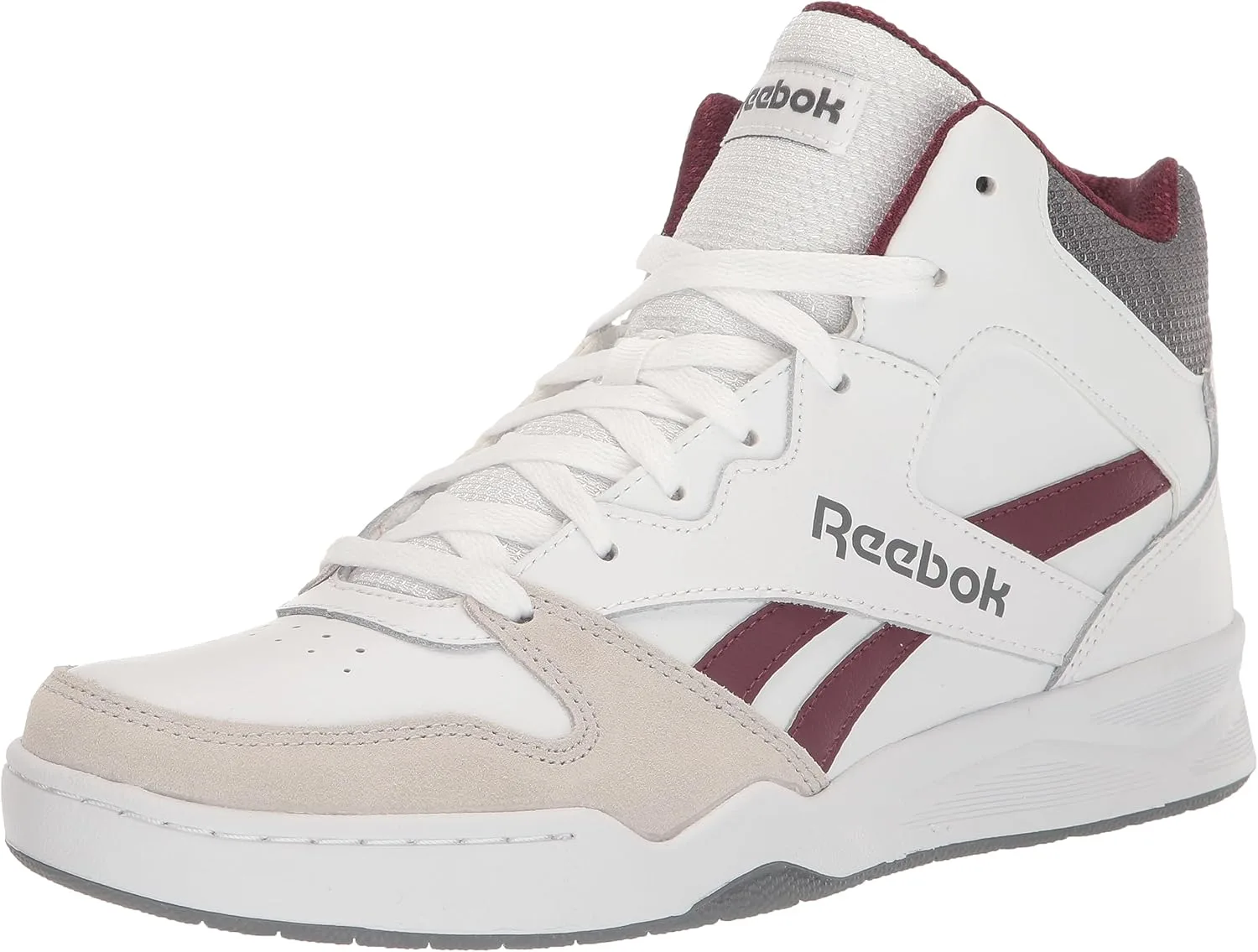 Мужские кроссовки Reebok BB4500 Hi 2, белый/серый/бордовый