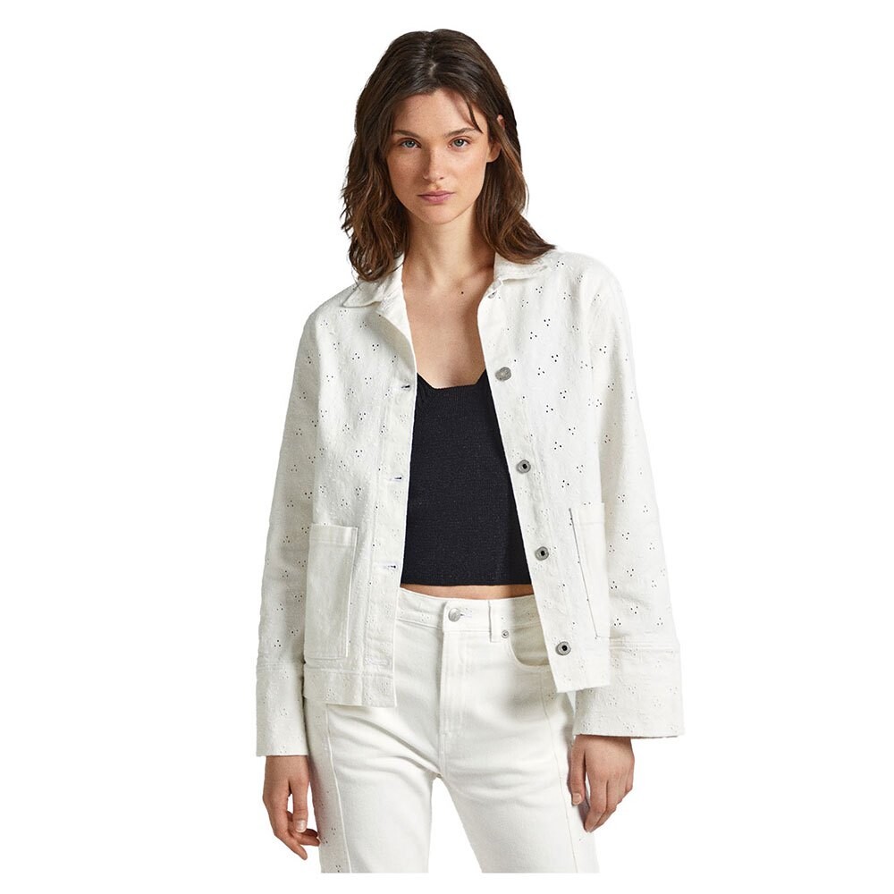 

Куртка Pepe Jeans Anny Anglaise denim, бежевый, Белый, Куртка Pepe Jeans Anny Anglaise denim, бежевый