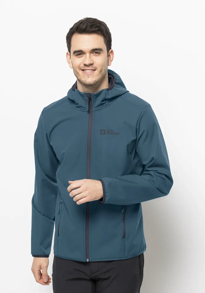 

Куртка из софтшелла Jack Wolfskin "BORNBERG HOODY M", с капюшоном, синий