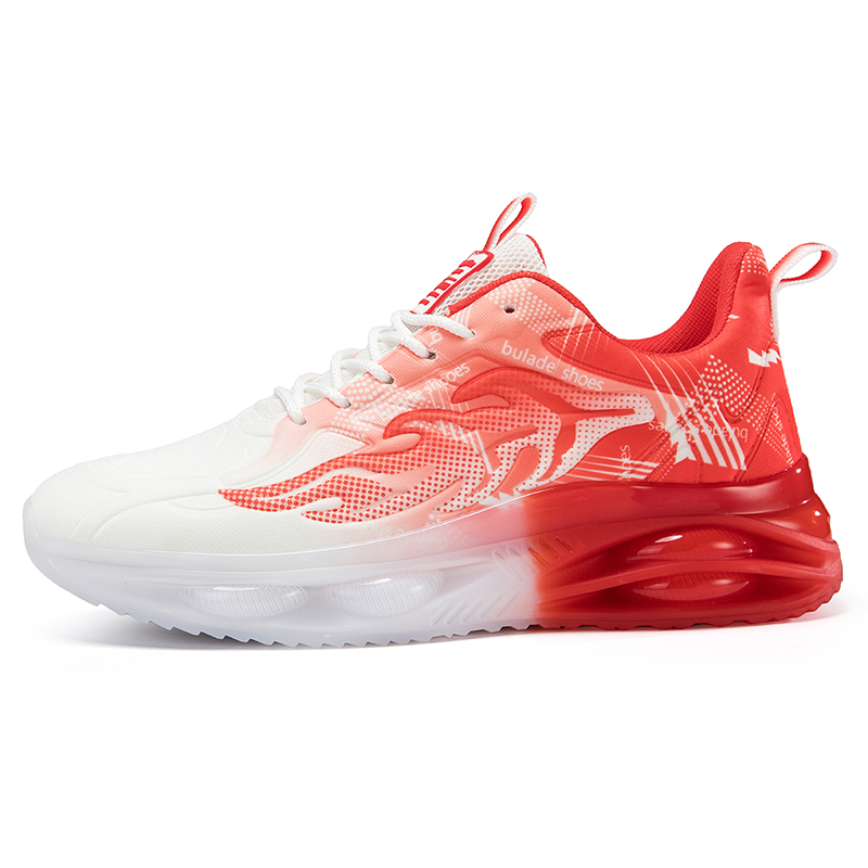 

Нескользящие, износостойкие, дышащие, легкие, увеличивающие рост, низкие повседневные туфли для мужчин PNKE, White Red