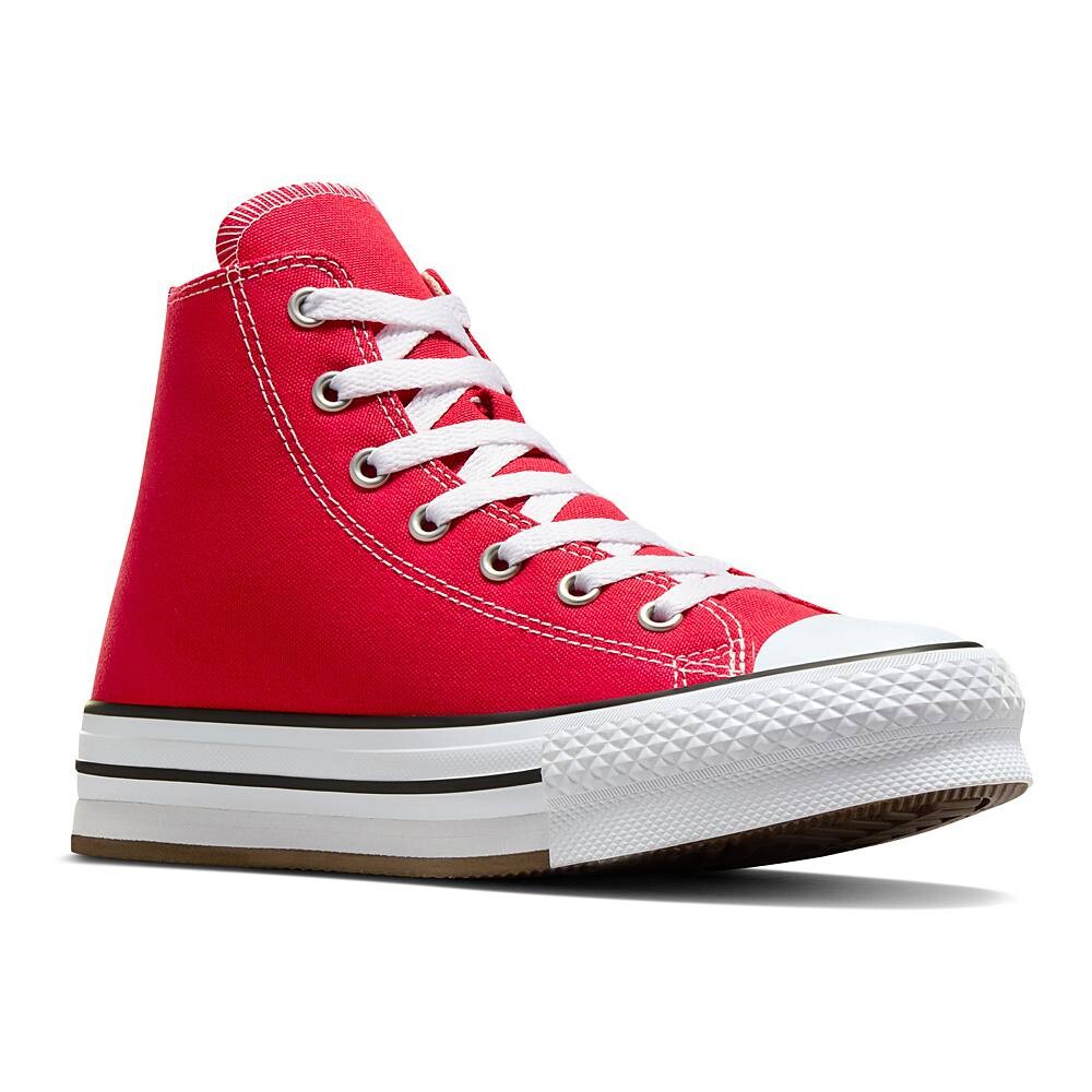 

Детские кроссовки на платформе Converse Chuck Taylor All Star Eva для больших детей, красный