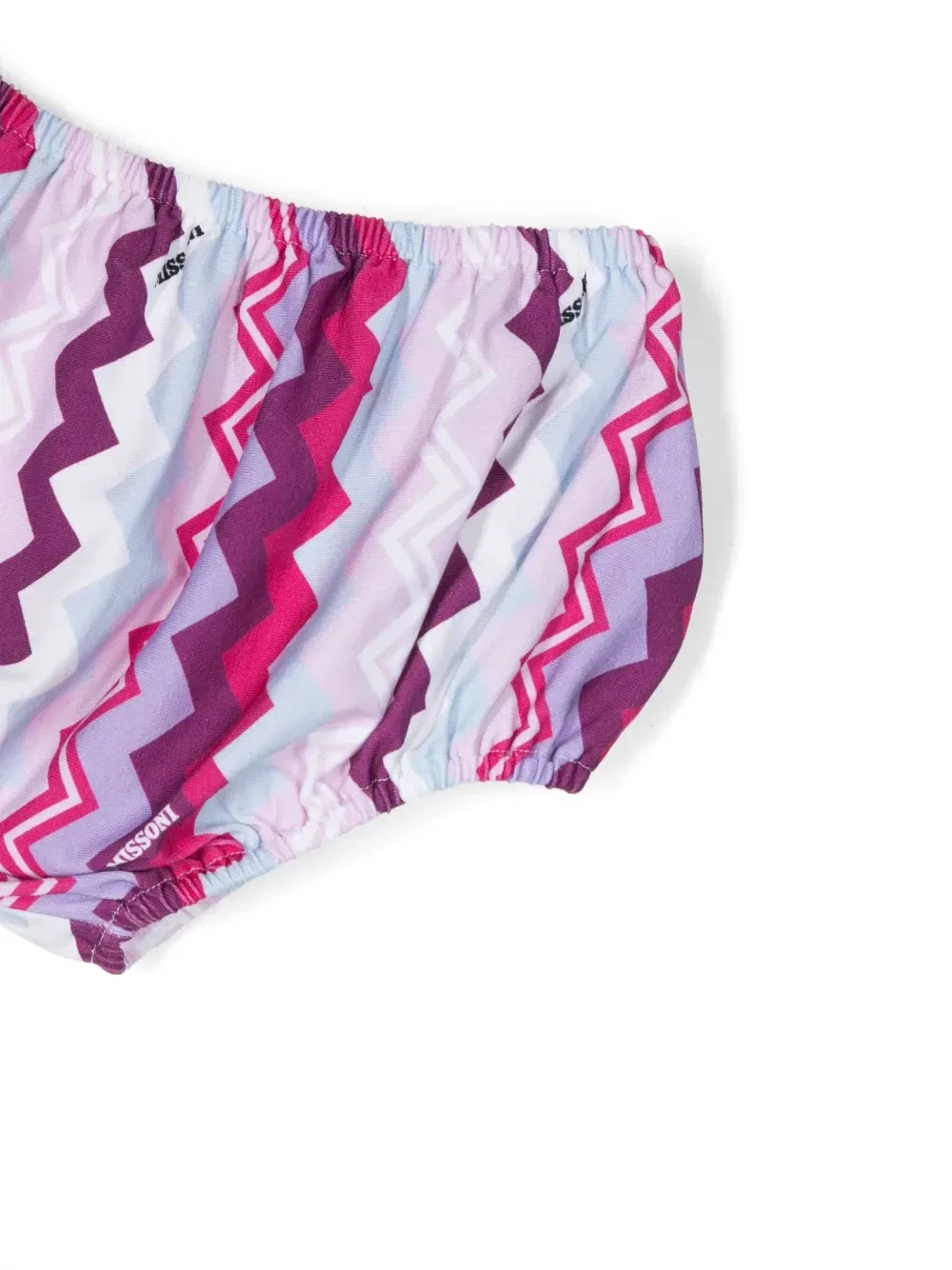 Платье с узором шеврон Missoni Kids, розовый — фото 3