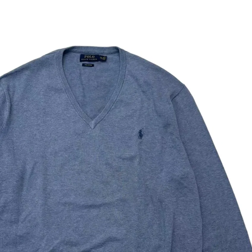 Свитер SS26 Classic Version Men's Polo Ralph Lauren, Blue — фото 3