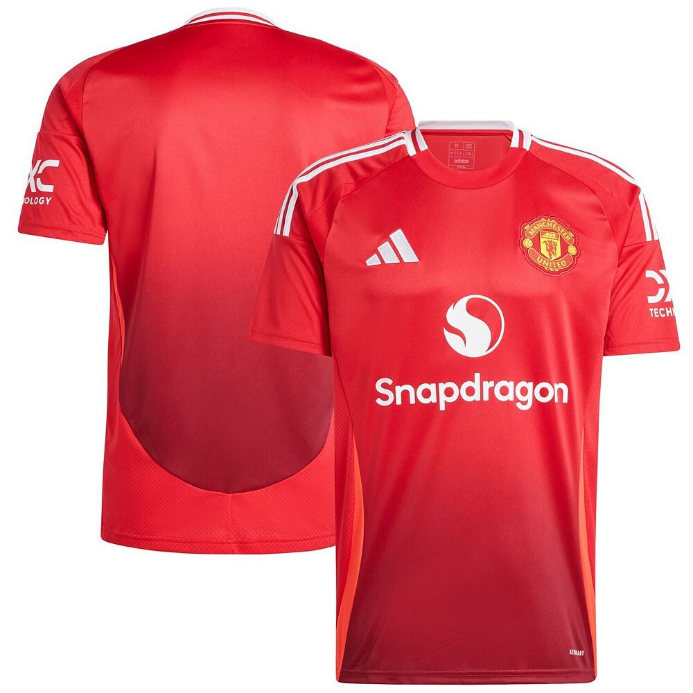 

Мужская футболка adidas Red Manchester United 2024/25 Home Replica, цвет Man Red