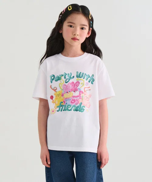 Детская футболка MUSINSA STANDARD KIDS Friends Relaxed T-shirt
