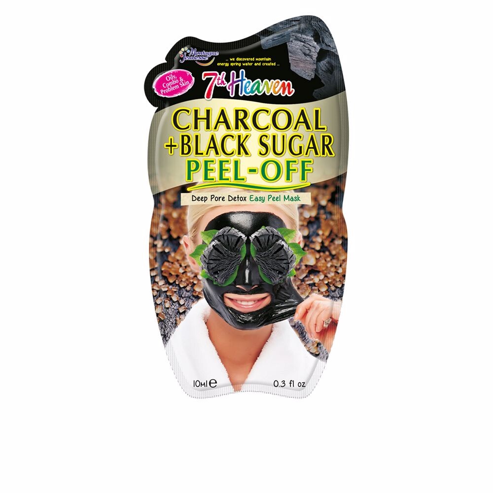 

Маска для лица Peel-off charcoal + black sugar mask 7th heaven, 10 мл