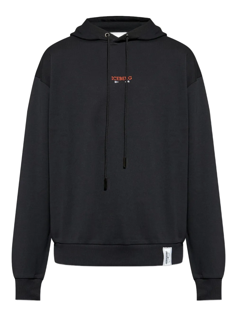 

Худи с графичным принтом и кулиской Iceberg, черный