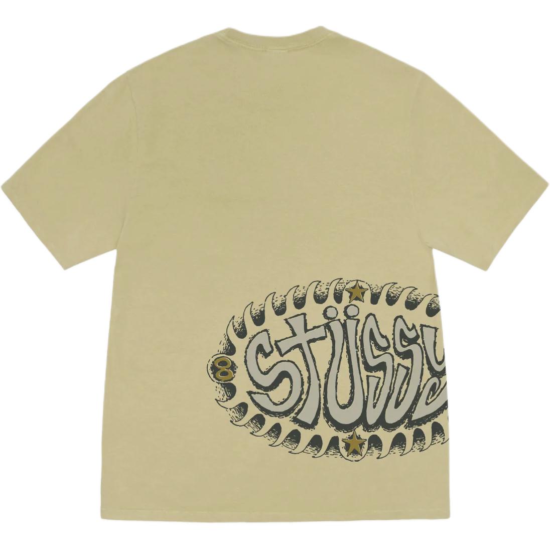 SS25 WAVE OVAL TEE PIGMENT DYED футболка Unisex Stussy, nyx/темно-синий — фото 3