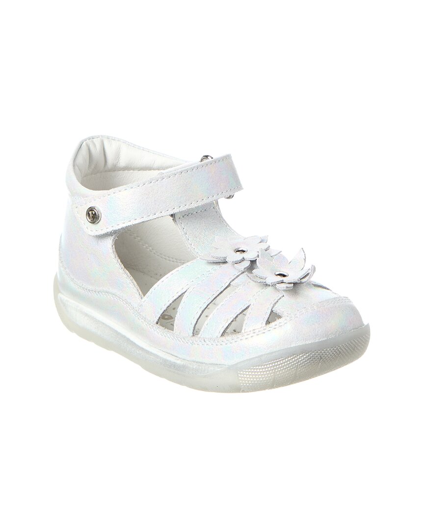 

Сандалии Naturino Falcotto Fersie с переливающейся кожей, белый