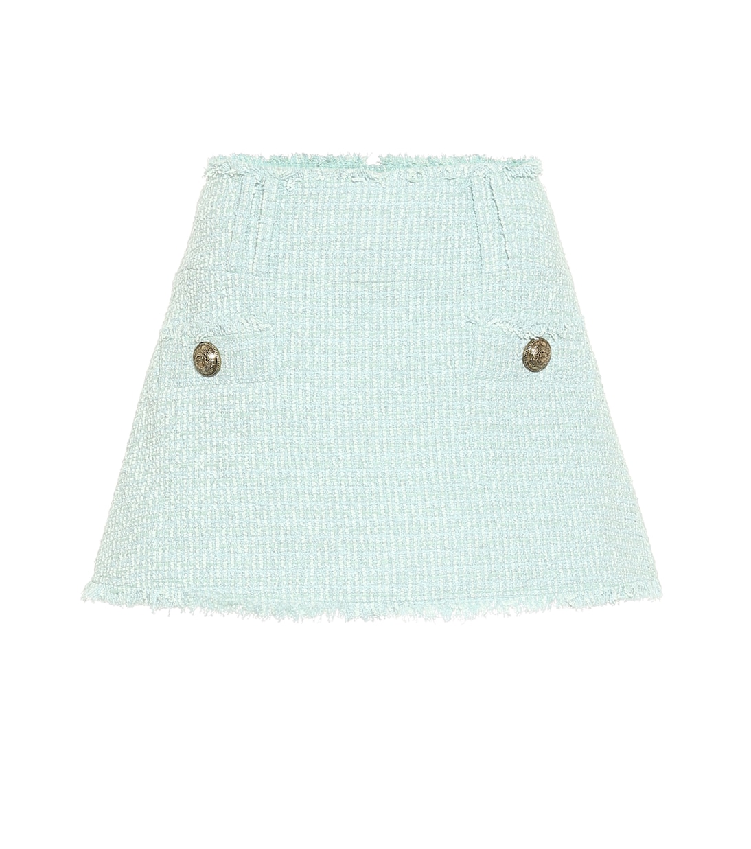 

Мини-юбка из твида Balmain, Vert Menthe
