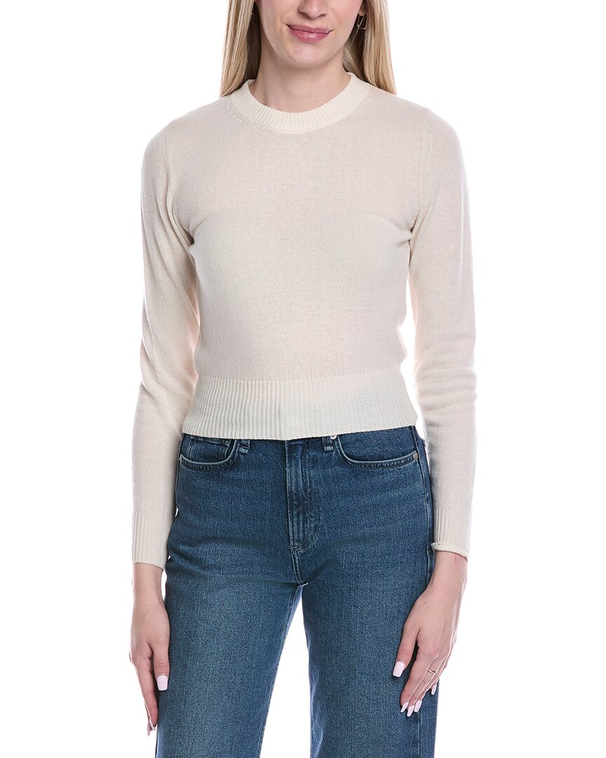 

Свитер Brodie из кашемира, приталенный, из шерсти и кашемировой смеси Brodie Cashmere, белый