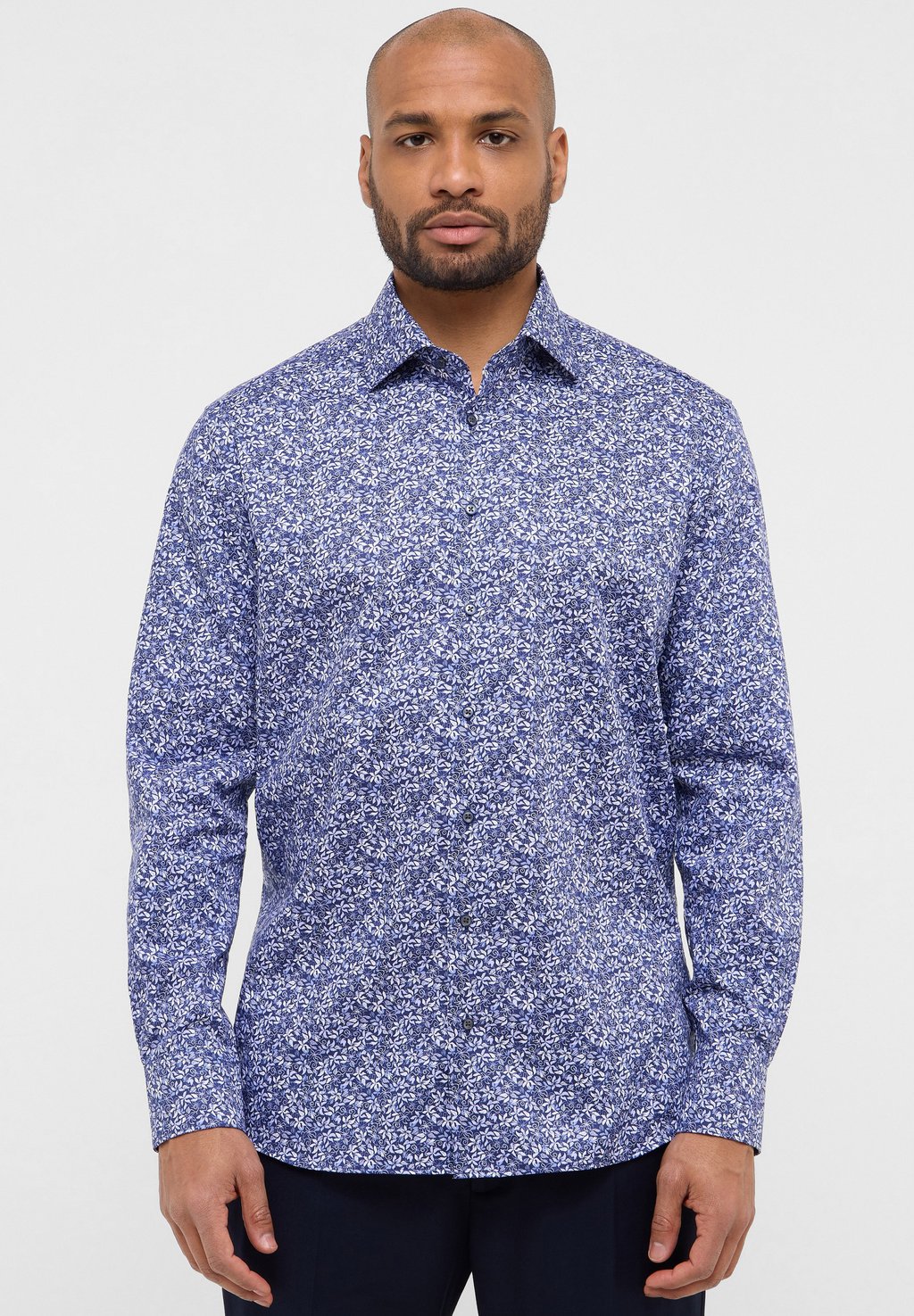 

Рубашка MODERN FIT Eterna, синий деним