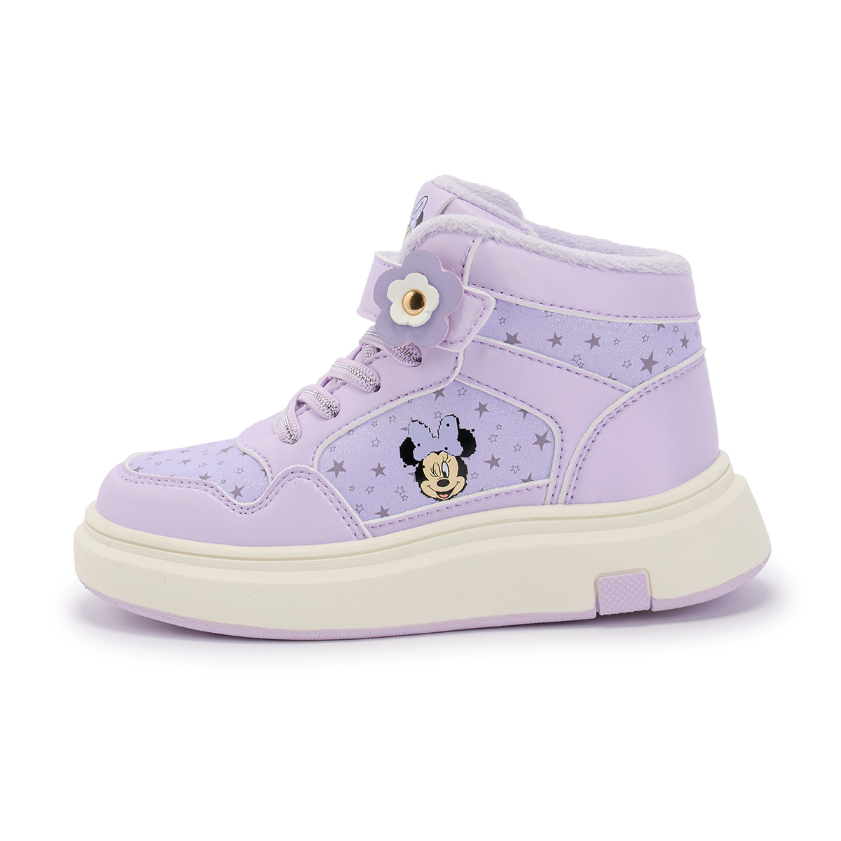 

Mickey легкие амортизирующие термоустойчивые нескользящие кроссовки mid top для детей Disney, фиолетовый