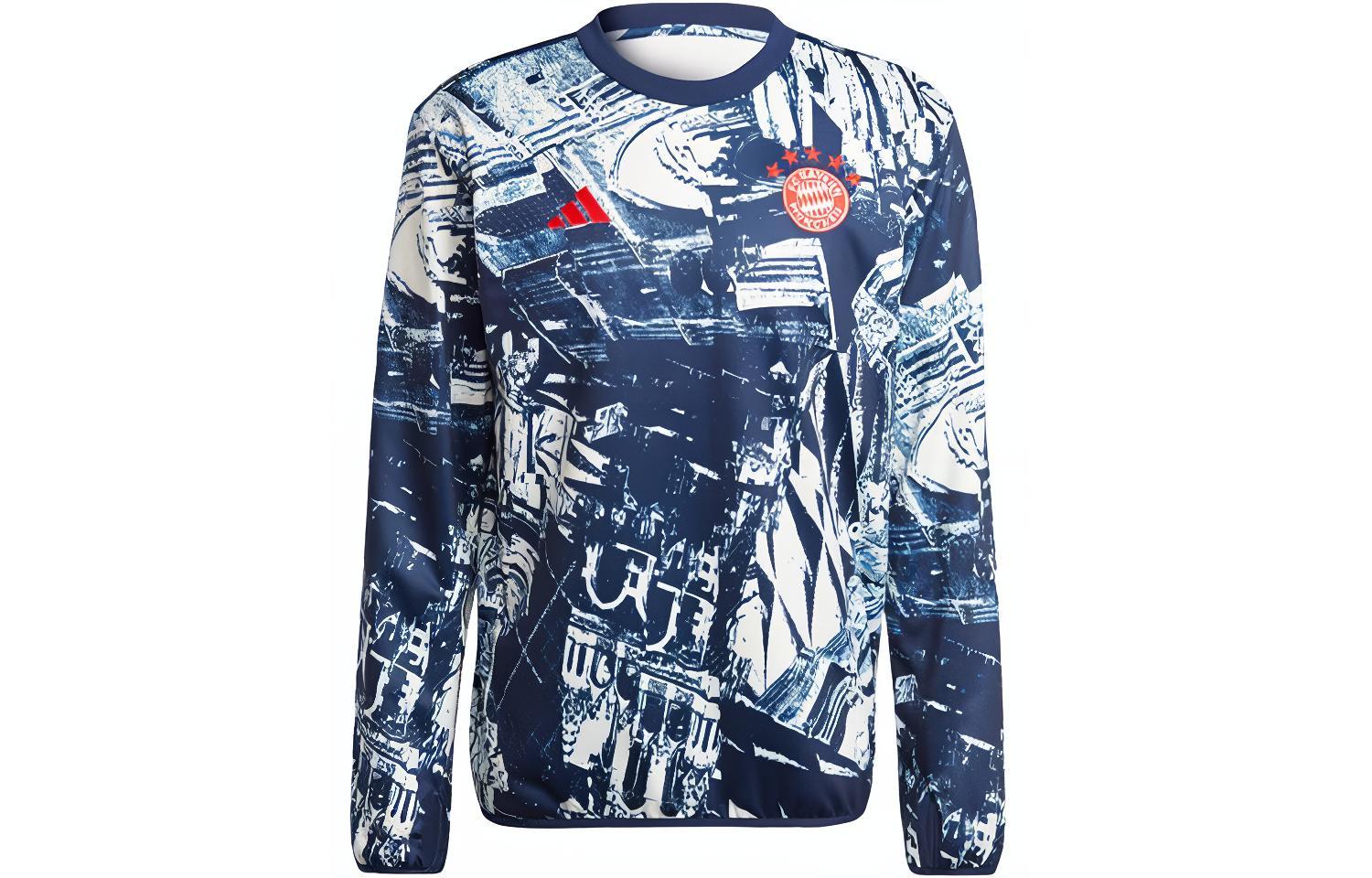 

Adidas Толстовка для разминки перед матчем Fc Bayern мужская темно-индиго