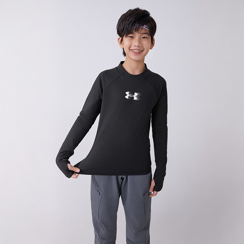 Футболка школьная Under Armour, светло-фиолетовая — фото 4