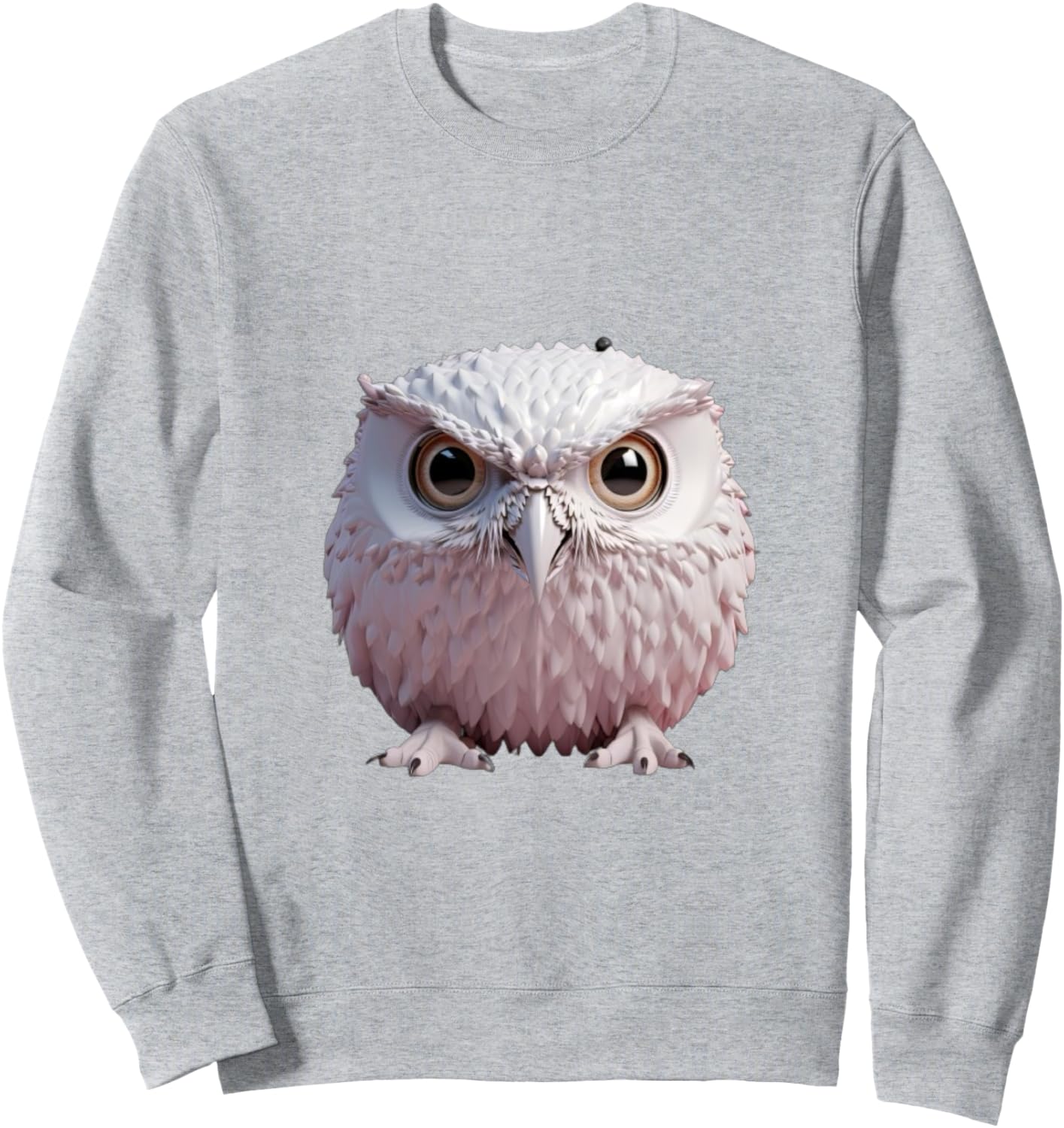 

Толстовка с надписью «Я всегда злюсь» (I'm Always Angry OWL) и дизайном «Злая сова» (Angry OWL) в соответствии с текущим настроением I'M Alway Angry Owl, Angry Owl Design, серый