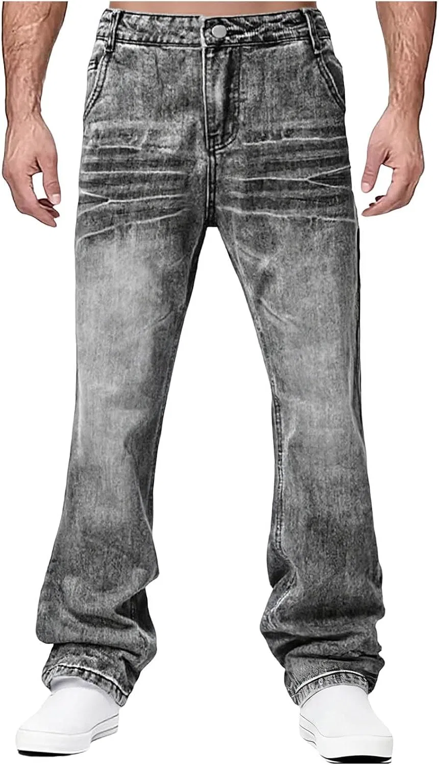 Джинсы прямые Casual, Black