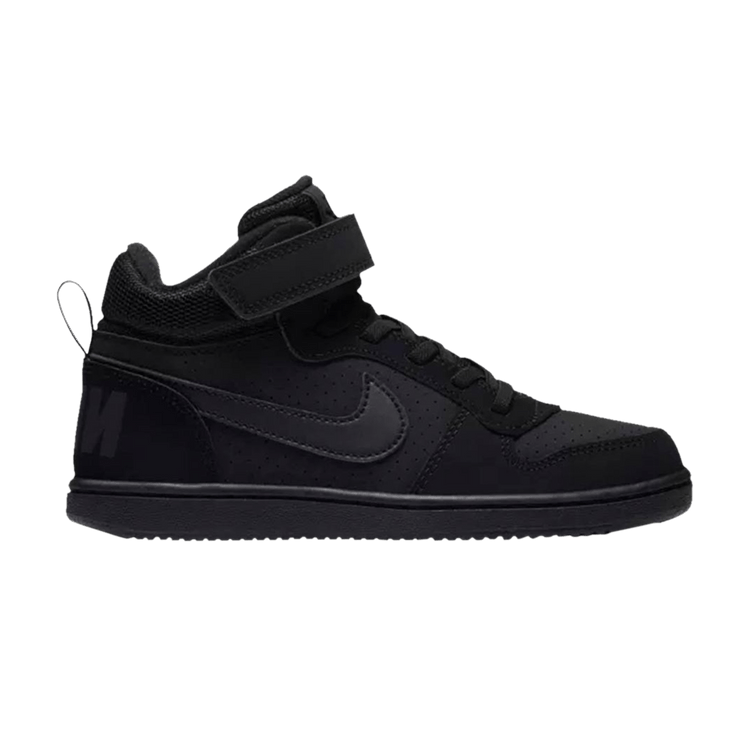 

Кроссовки Nike Court Borough Mid PS 'Triple Black', черный