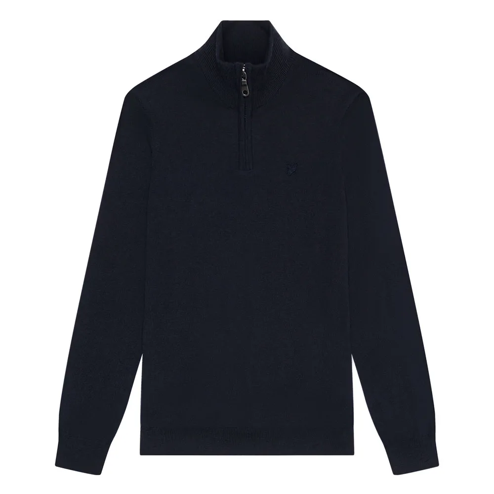 

Свитер Lyle & Scott Tonal Eagle Marino half zip, синий