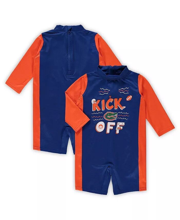 

Гидрокостюм для младенцев унисекс Royal и Orange Florida Gators Wave Runner Outerstuff, синий