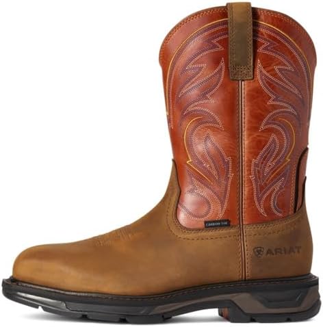 Ботинки ARIAT WorkHog XT Cottonwood с углеродным носком, Dark Earth/Brick — фото 2