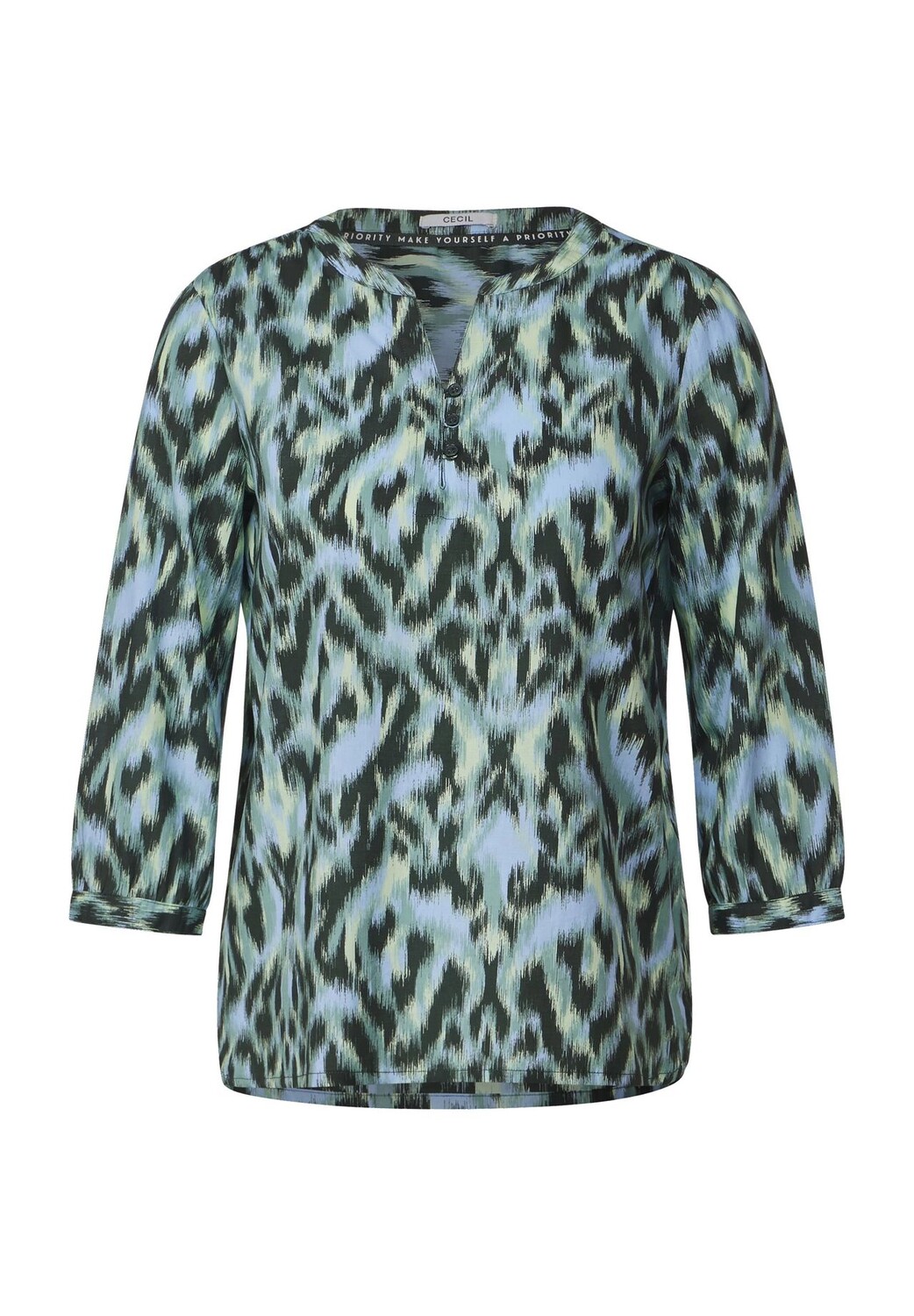 

Блузка-рубашка, хлопок, рукав 3/4, женская CECIL, цвет Strong Khak