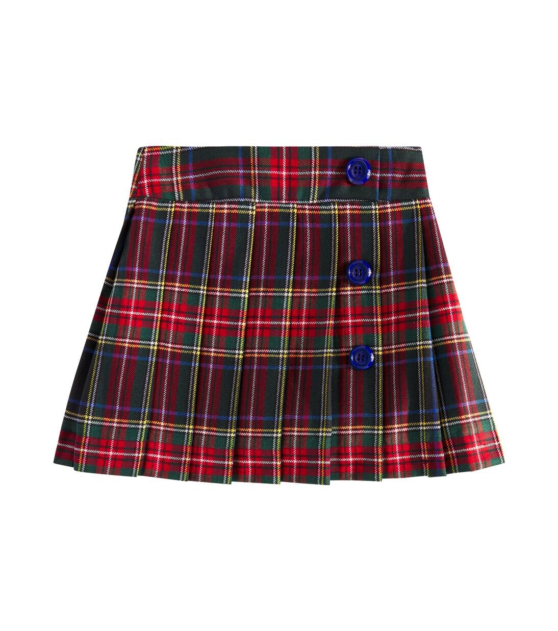 

Юбка из шерстяной ткани в клетку тартан Dolce&Gabbana Kids, цвет quadri-check-tartan