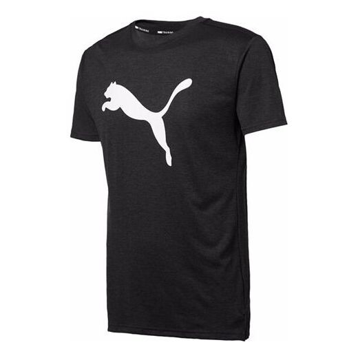 

Футболка logo printed short sleeve tee black Puma, черный