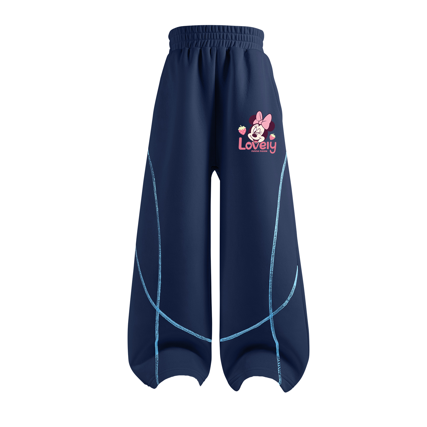 

Детские вязаные спортивные штаны Disney, di xin tian темно-синий