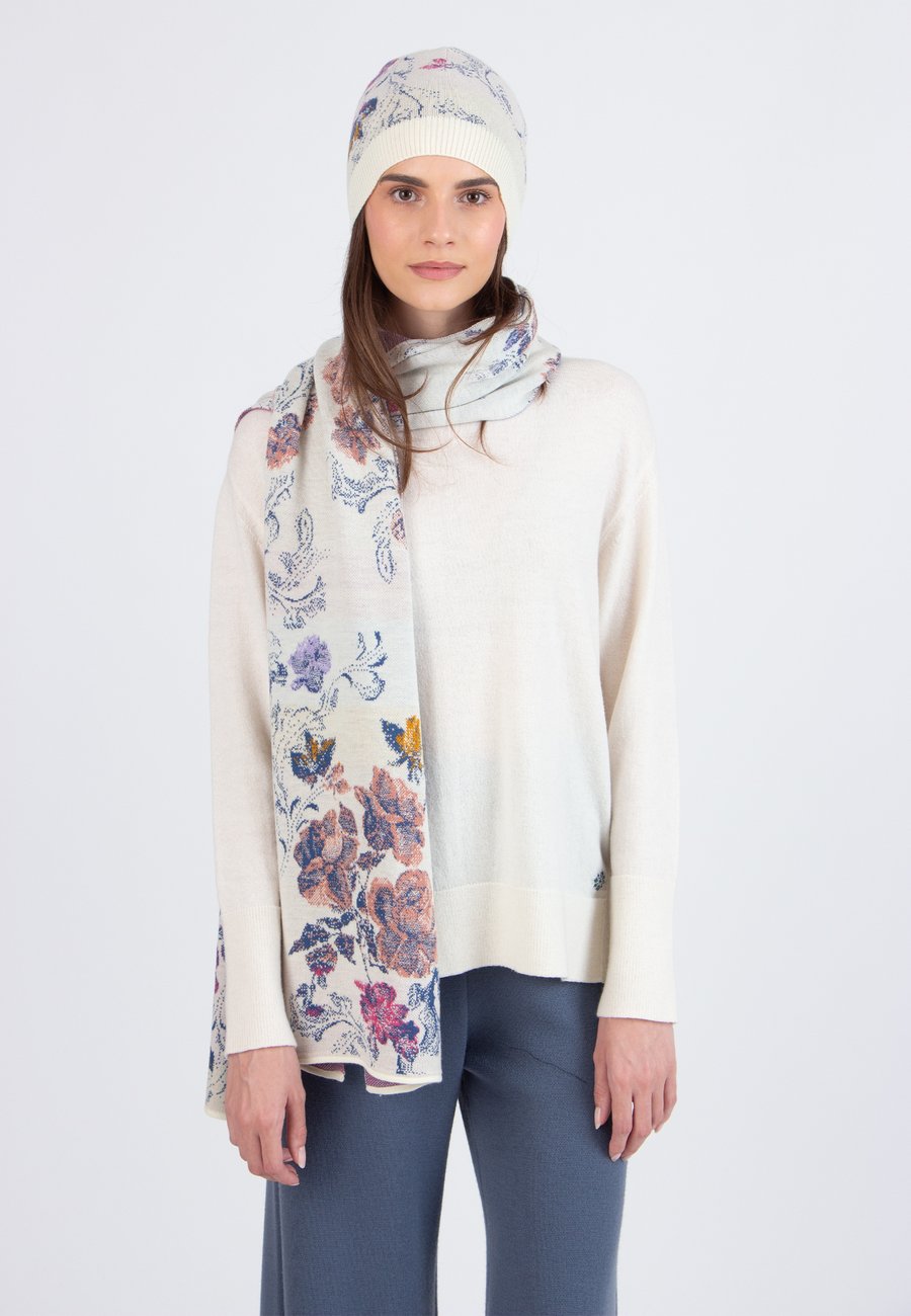 

Шапка Ivko FURNISHING FLORALS MOTIV, Off White/Off-White