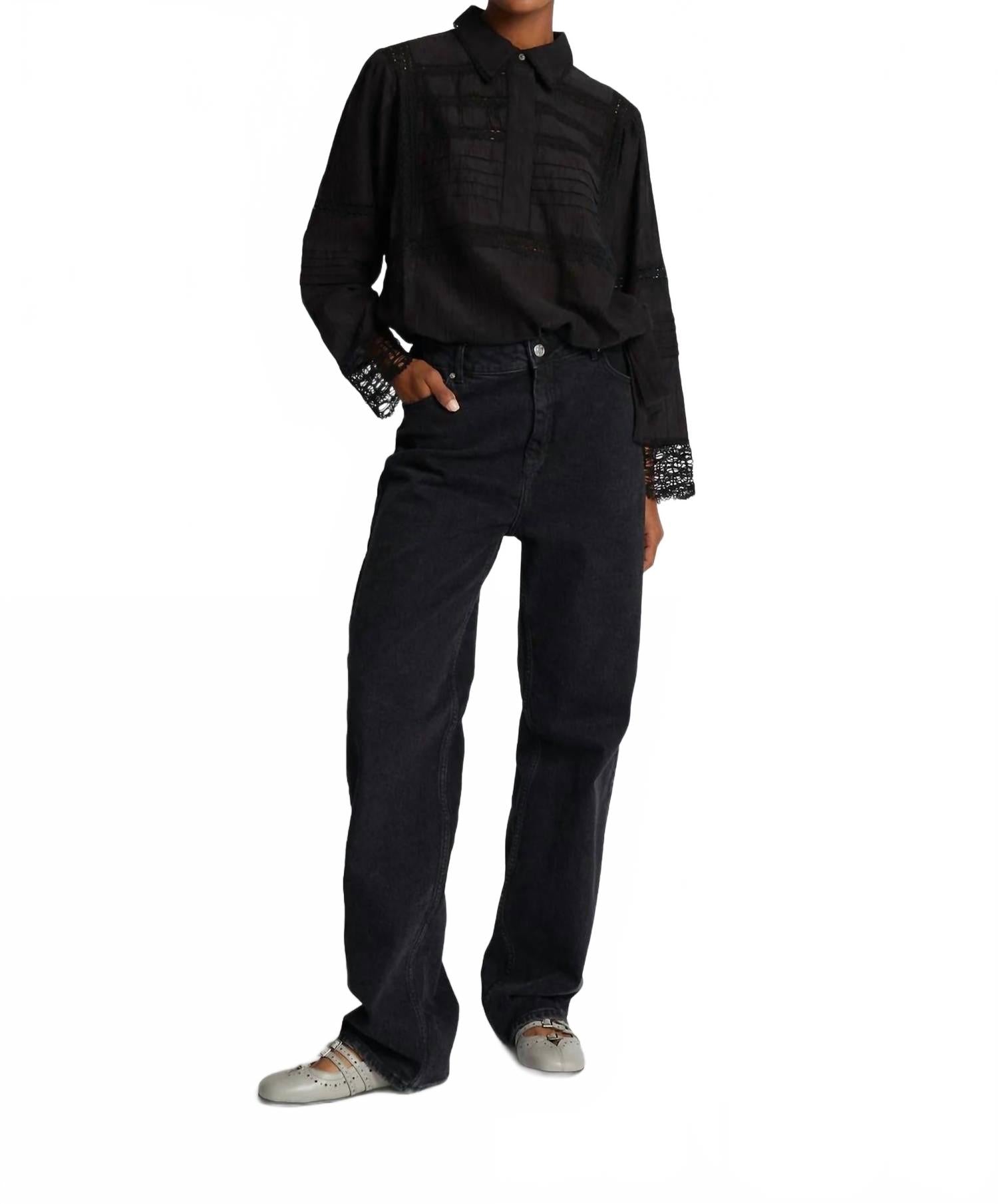 

Футболка Ferdie Top в черном цвете MUNTHE