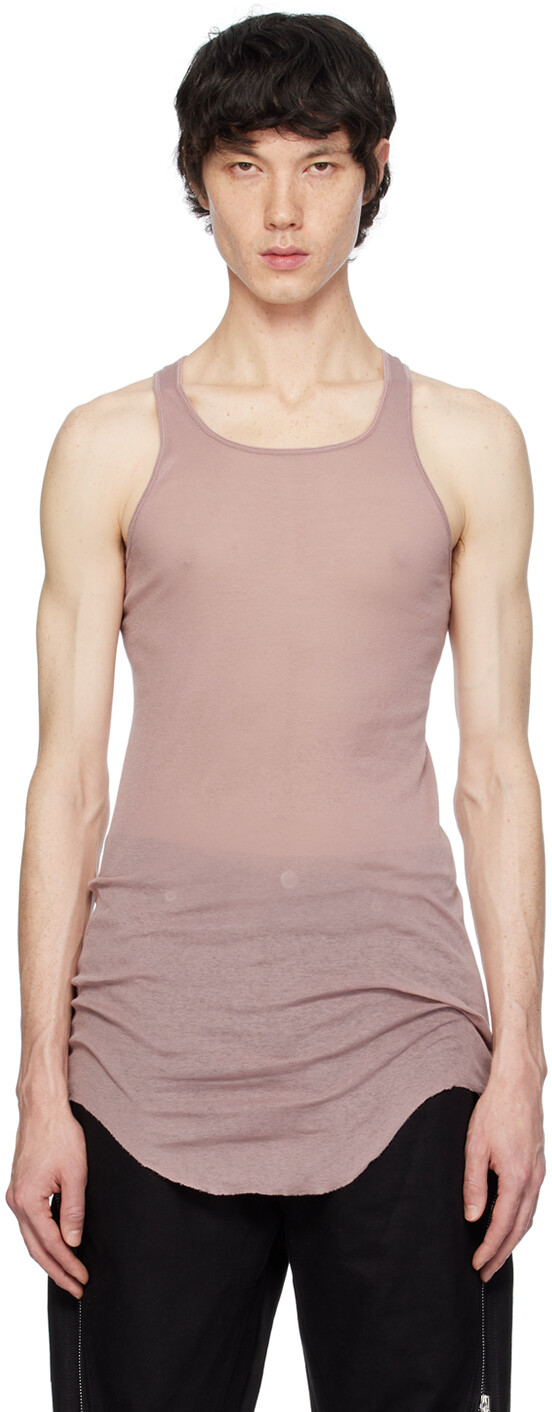 

Розовая базовая майка Rick Owens, цвет Dusty pink