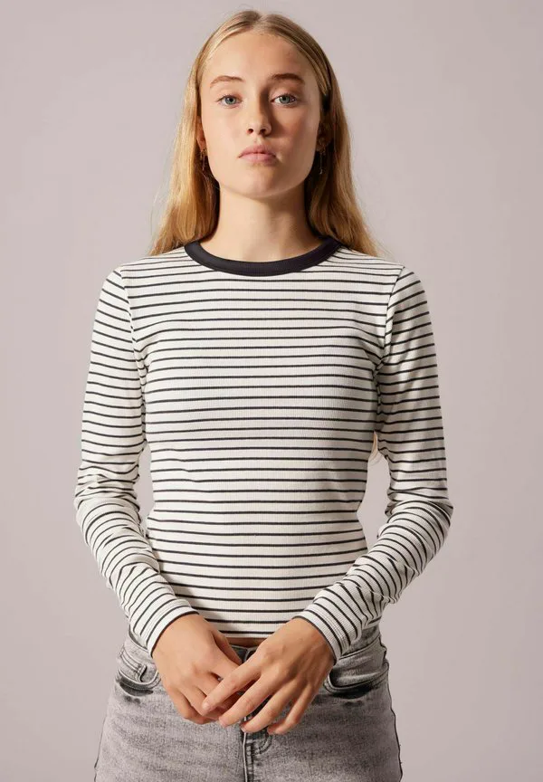 Топ с длинными рукавами streifen Lmtd, Dark Grey Melange
