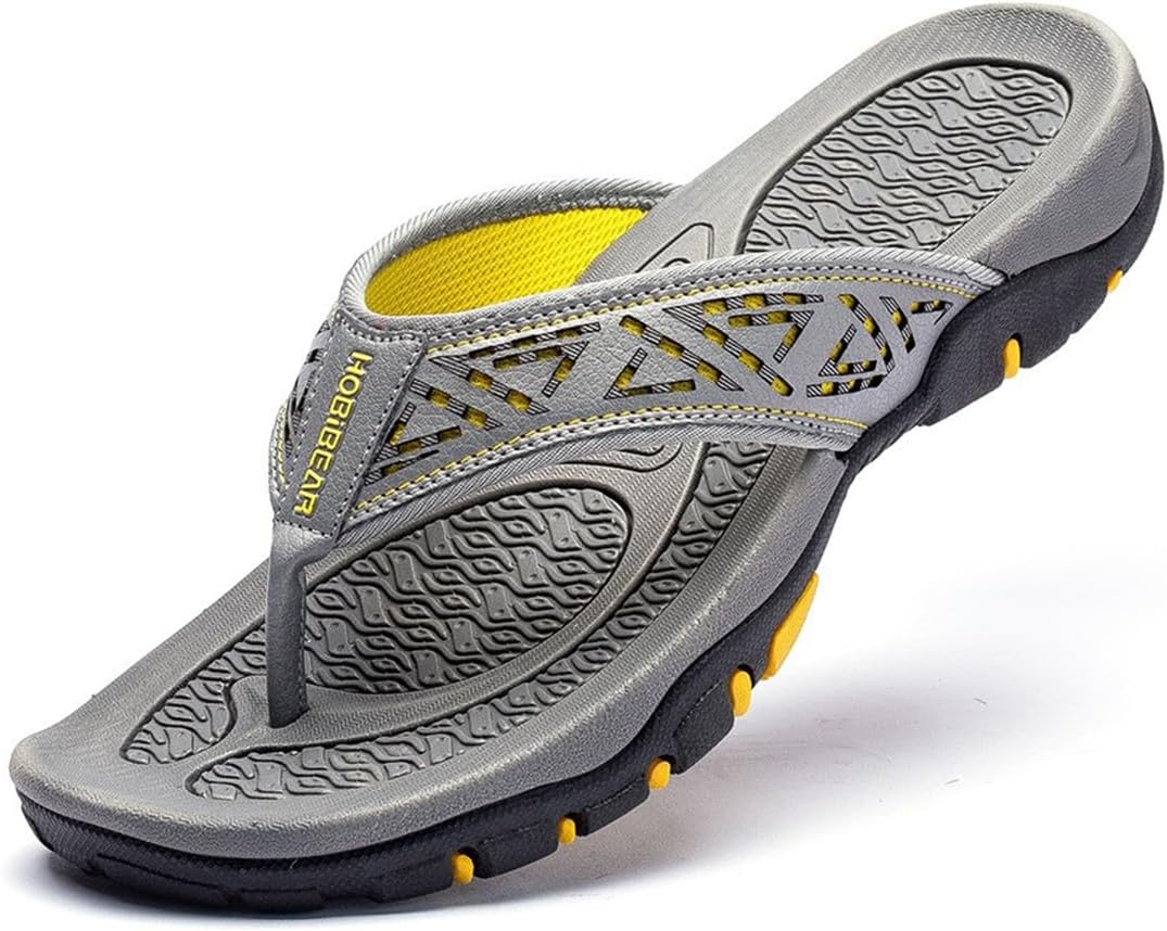 

Мужские шлепанцы с поддержкой свода стопы, удобные модные пляжные сандалии на липучке, спортивные повседневные тапочки с открытым носком, летняя обувь Tangdao, желтый