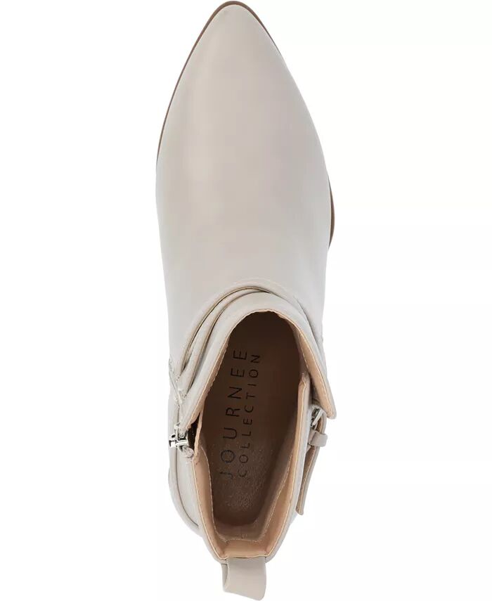 Женские ботильоны Estelle Stacked Block Heel Journee Collection, серый — фото 4