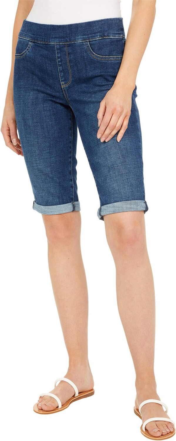

Шорты NYDJ Pull-On 12.5" Denim Bermuda Shorts in Clean Marcel, цвет Clean Marcel