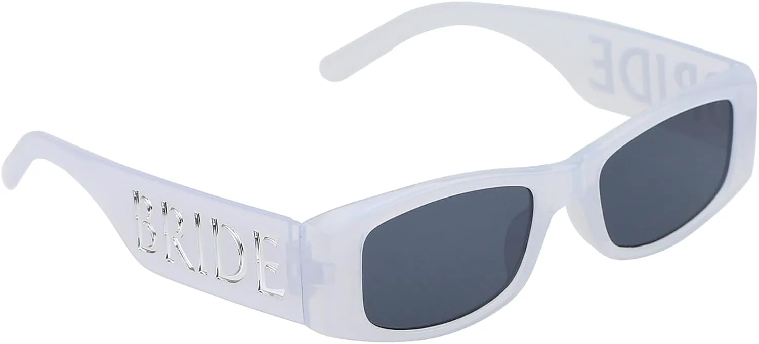 

Солнцезащитные очки для невесты, женские солнцезащитные очки для девичника, украшения для свадебной вечеринки, аксессуары для помолвки DLBTWDOYLS, Jelly White