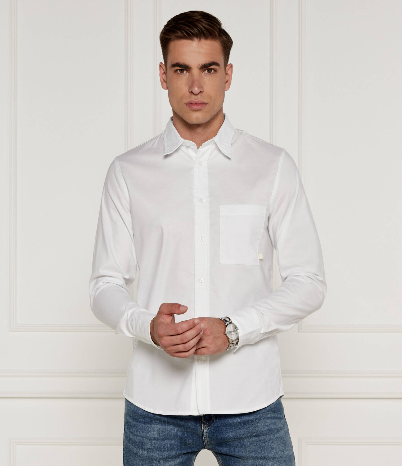

Рубашка CALVIN KLEIN JEANS OXFORD Regular Fit, белый
