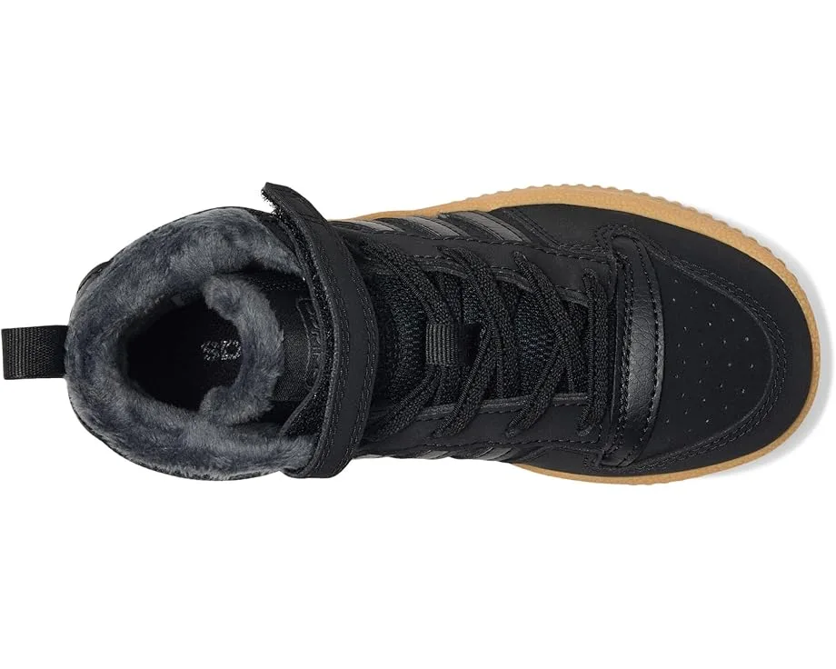 Кроссовки Adidas Kids Break Start Mid Top Shoes (Little Kid), Black/Carbon/Gum — фото 2