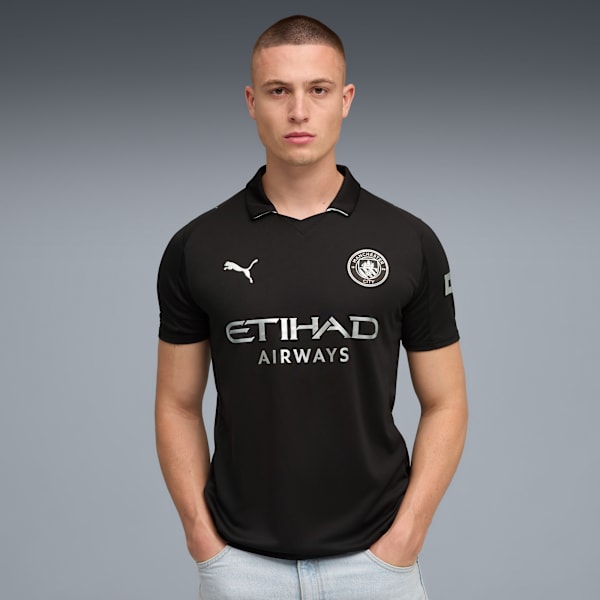 

Мужская футбольная майка Manchester City 25/26 Away Replica Puma, черный