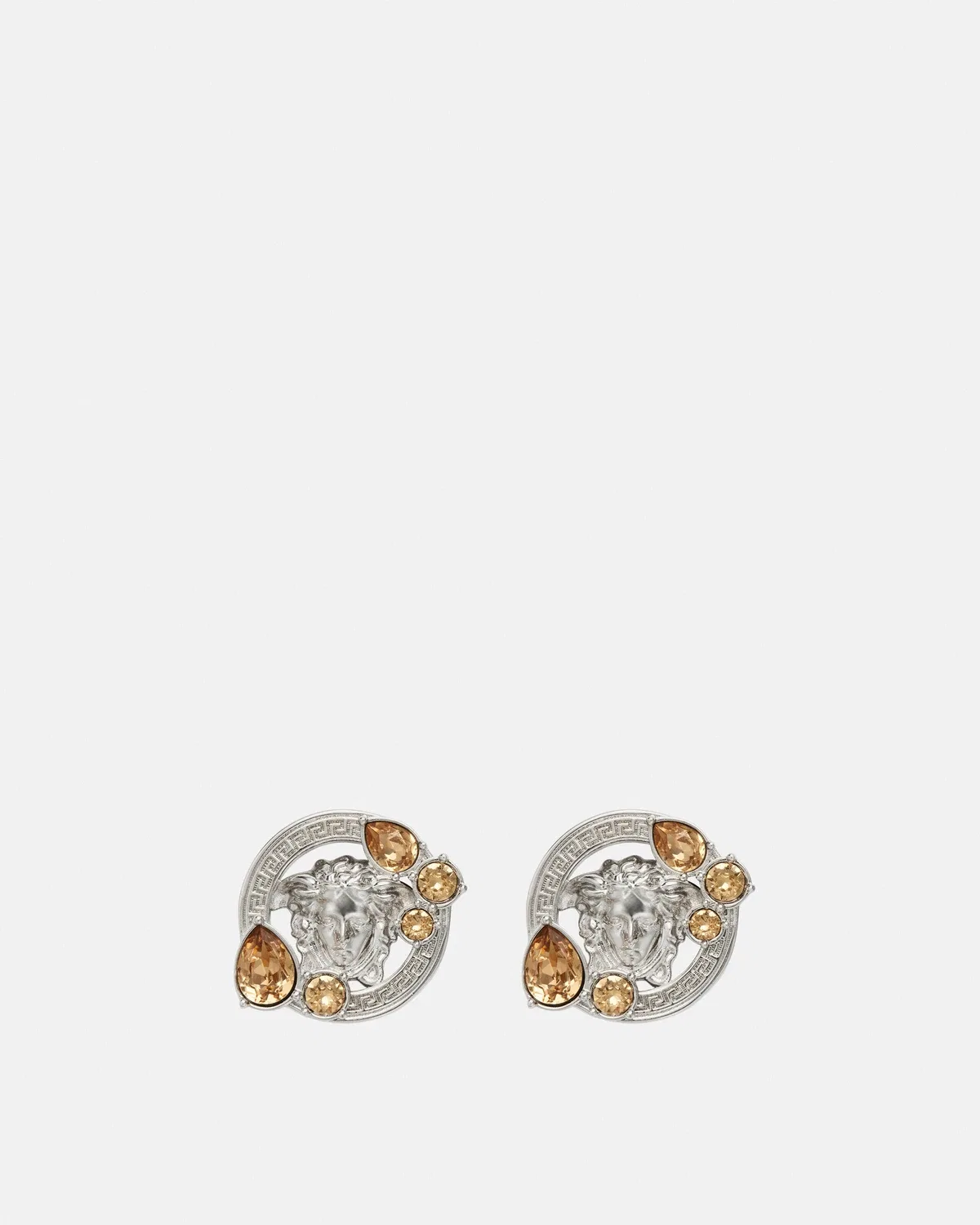 Серьги Medusa '95 с кристаллами VERSACE, серебряный