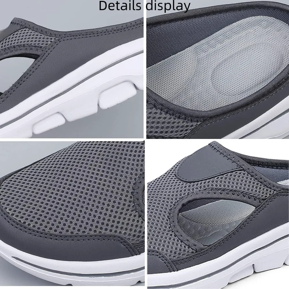 Elsvia Orthopedic Shoes For Men, Comfort Breathable Support Sports Сандалии,Outdoor Casual Non Slip Walking Slip On Shoes Generic, белый — фото 4