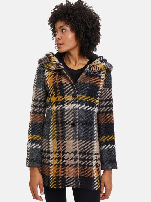 

Короткое пальто Amber & June, мультиколор